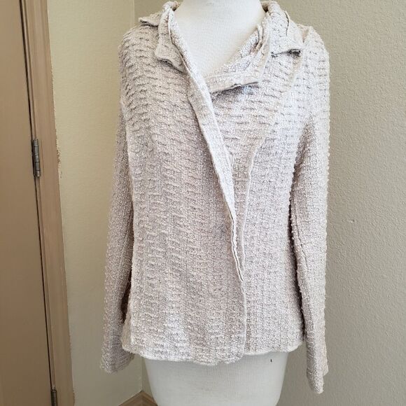 Cabi snap button oatmeal jacket size S - Picture 2 of 6